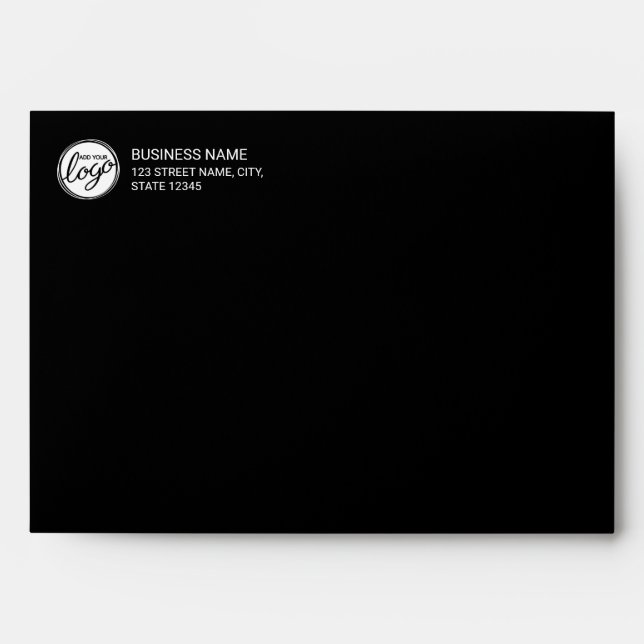Modern Minimalist Custom Business Logo Envelope (Front)