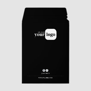 Modern Minimalist Custom Logo & Socials Branded Envelope Mailers