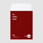 Modern Minimalist Custom Logo & Socials Branded Envelope Mailers<br><div class="desc">Custom red business shipping envelope with logo and friendly greeting is a professionally printed mailer designed to create an engaging and memorable delivery experience for your customers. Ideal for small businesses, eCommerce shops, and boutique brands, this bold envelope is perfect for shipping flat products, promotional inserts, or thank you kits...</div>