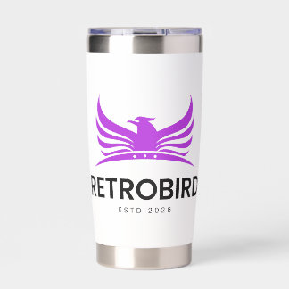 Modern Minimalist Custom Name & Monogram Insulated Tumbler