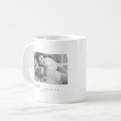 Modern Minimalist Custom Photo Coolest Dad Coffee Mug (Front Left)