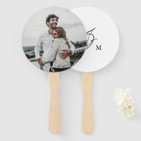 Modern Minimalist Custom Photo Wedding Monogram
