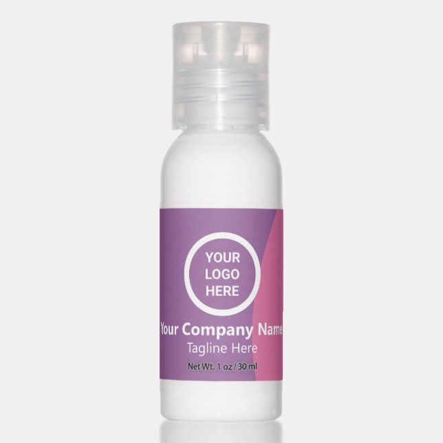 Modern Minimalist Custom Swag Business Giveaway Hand Lotion (Front)