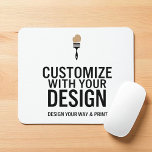 Modern Minimalist Customizable 9.25x7.75" Mouse Pad<br><div class="desc">Upgrade your workspace with this Modern Minimalist Customizable Mouse Pad, sized at 9.25" × 7.75" for everyday comfort and functionality. Designed with a sleek, clean layout, it's the perfect canvas for adding your company logo, school emblem, or personalized text. Ideal for offices, classrooms, remote workstations, or promotional giveaways, this mouse...</div>