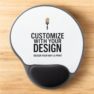 Modern Minimalist Customizable Business  Gel Mouse Pad