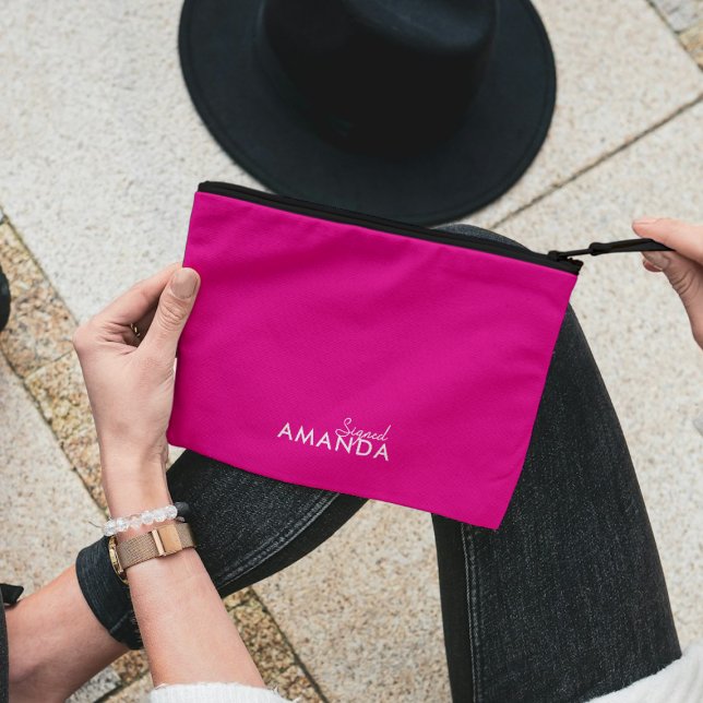 Modern minimalist Cute Maid of Honor Accessory Pouch (Creator Uploaded)