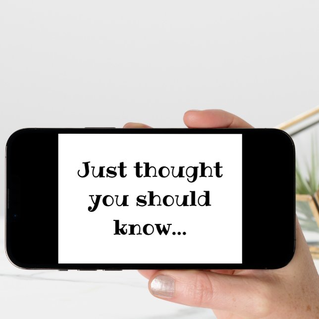 Modern Minimalist Cute Pregnancy Announcement Card (Front Digital)