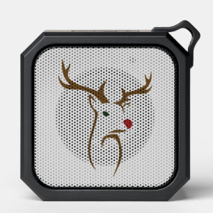 Modern Minimalist Deer Line Art Christmas Bluetooth Speaker