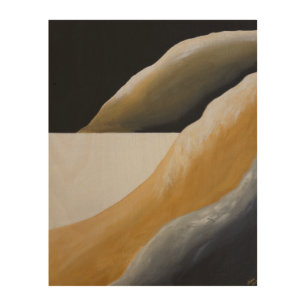 Modern Minimalist Desert Southwest Abstract Wood Wall Art