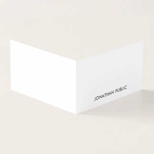 Modern Minimalist Design Elegant Simple Template Business Card | Zazzle