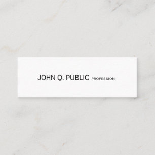 Modern Minimalist Design Elegant Smart Plain Mini Business Card