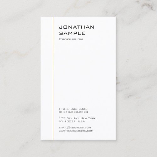Modern Minimalist Design Professional Template Business Card