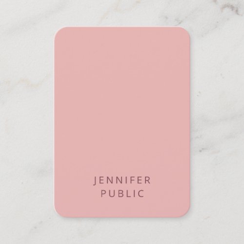 Modern Minimalist Design Trend Colors Template Business Card