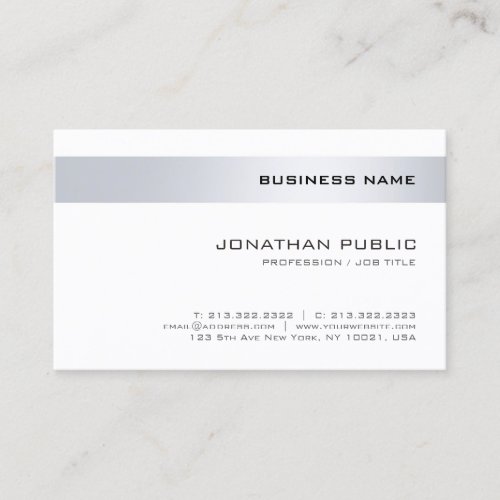 Modern Minimalist Design Trendy Company Elegant Business Card