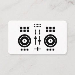 Modern Minimalist DJ  Business Card