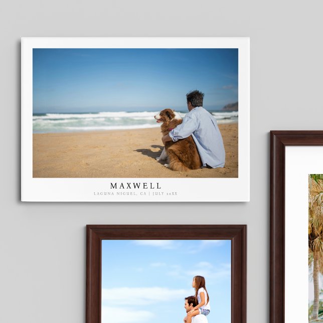 Modern Minimalist Dog Personalized Acrylic Print (Creator Uploaded)