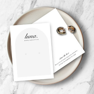 Modern Minimalist Earring Display Card