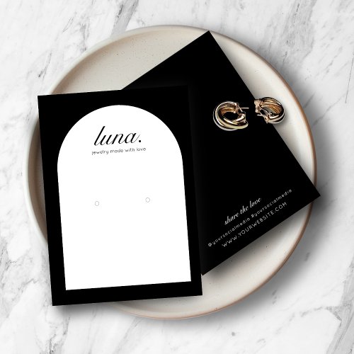 Modern Minimalist Earring Display Card