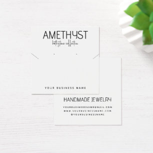 Modern minimalist earring jewelry display card