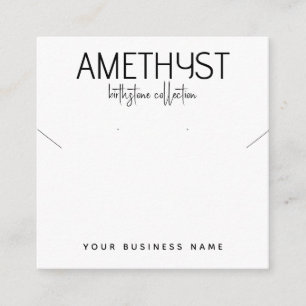 Modern minimalist earring jewelry display card