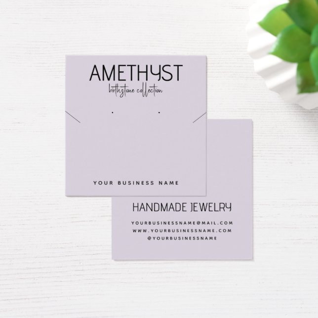 Modern minimalist earring jewelry display card (Desk)