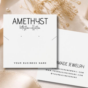 Modern minimalist earring jewelry display card