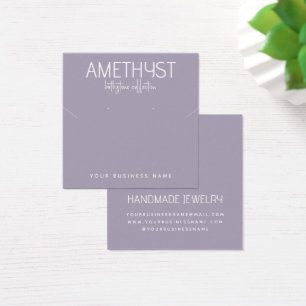 Modern minimalist earring jewelry display card
