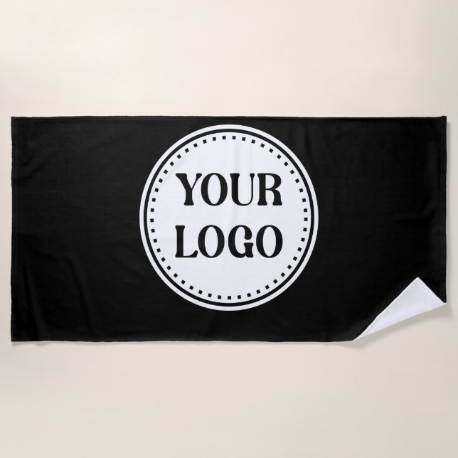 Modern, Minimalist, Elegant and Customizable  Beach Towel (Front)