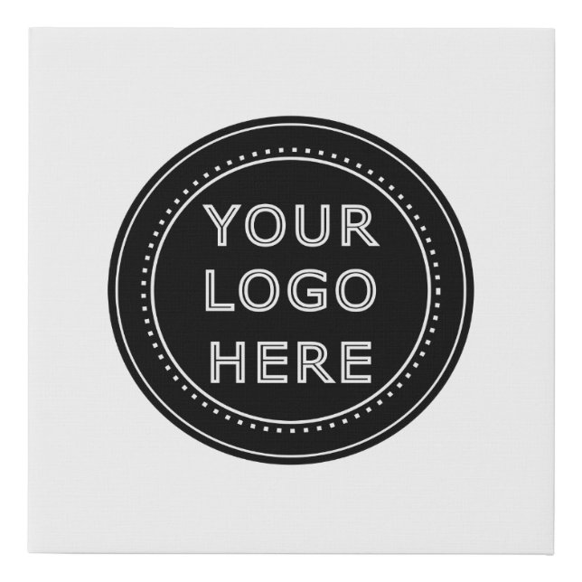 Modern, Minimalist, Elegant and Customizable  Faux Canvas Print (Front)