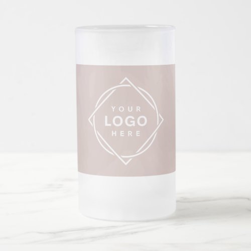 Modern Minimalist Elegant and Customizable  Frosted Glass Beer Mug