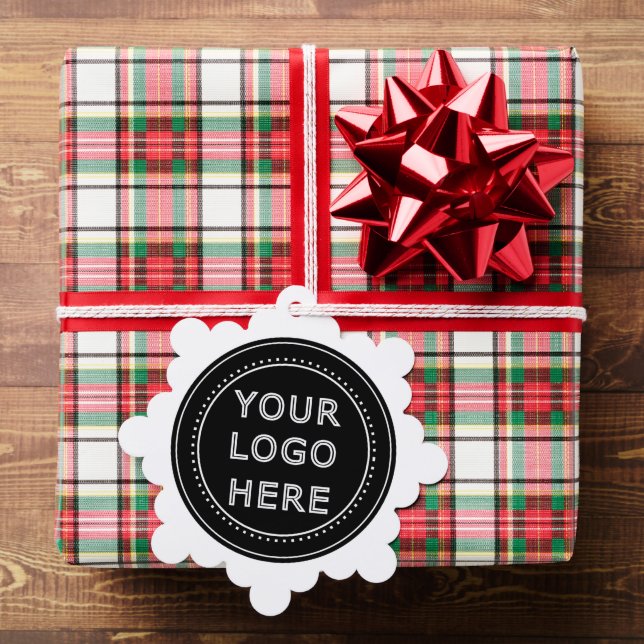 Modern, Minimalist, Elegant and Customizable  Ornament Card (Insitu (Gift))