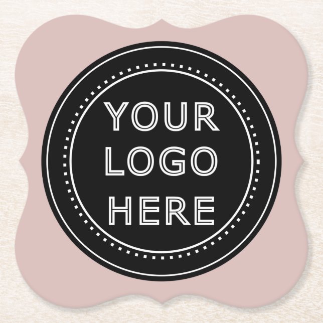 Modern, Minimalist, Elegant and Customizable  Paper Coaster (Front)