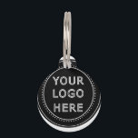 Modern, Minimalist, Elegant and Customizable  Pet ID Tag<br><div class="desc">EVERYONE CAN USE THIS DESIGN.You are free to add,  edit,  or resize the logo,  photo,  text,  and colors as you choose.Many thanks.</div>