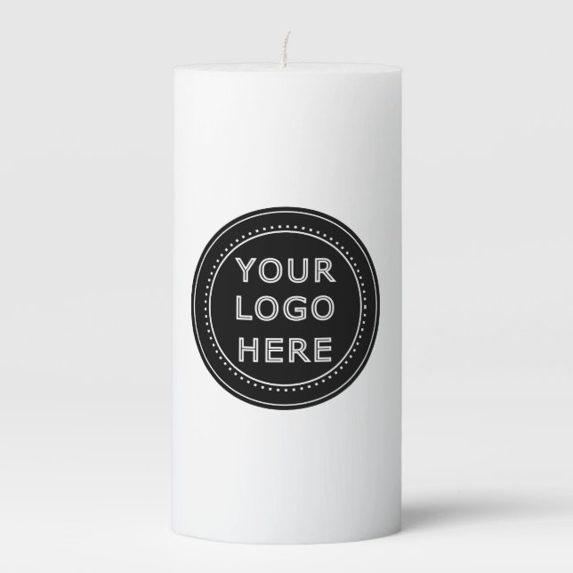Modern, Minimalist, Elegant and Customizable  Pillar Candle (Front)