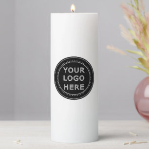 Modern, Minimalist, Elegant and Customizable Pillar Candle