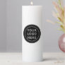 Modern, Minimalist, Elegant and Customizable  Pillar Candle