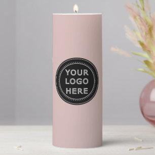 Modern, Minimalist, Elegant and Customizable Pillar Candle