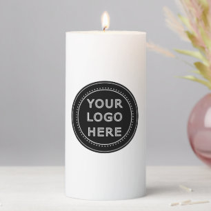 Modern, Minimalist, Elegant and Customizable Pillar Candle
