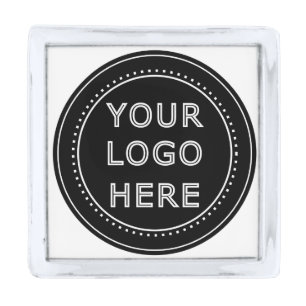 Modern, Minimalist, Elegant and Customizable Silver Finish Lapel Pin