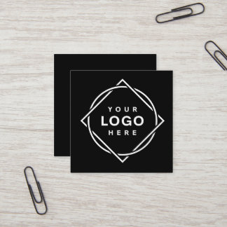 Modern, Minimalist, Elegant and Customizable  Square Business Card