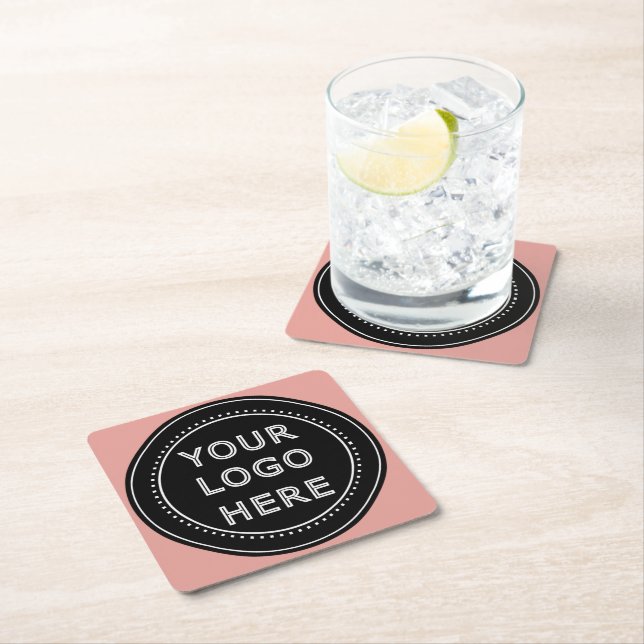 Modern, Minimalist, Elegant and Customizable  Square Paper Coaster (Insitu)