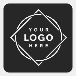 Modern, Minimalist, Elegant and Customizable  Square Sticker