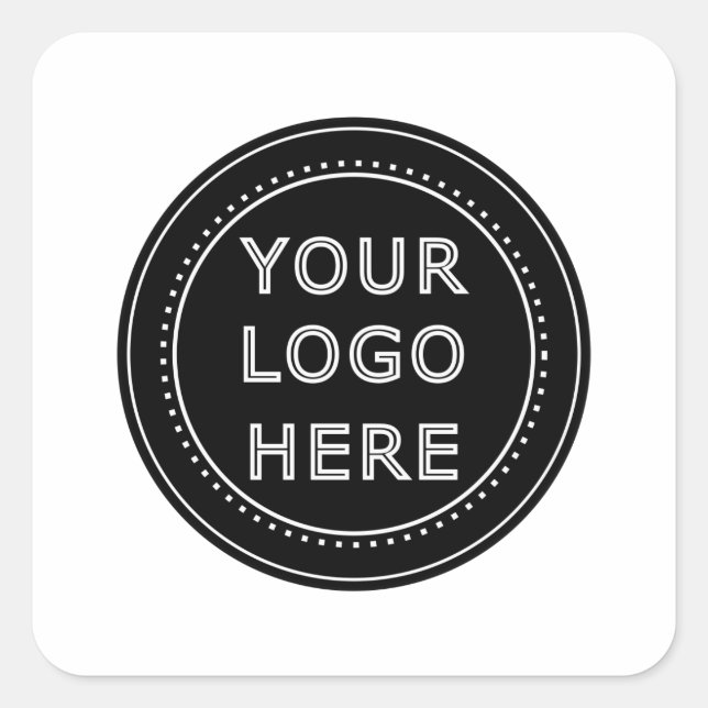  Modern, Minimalist, Elegant and Customizable  Square Sticker (Front)