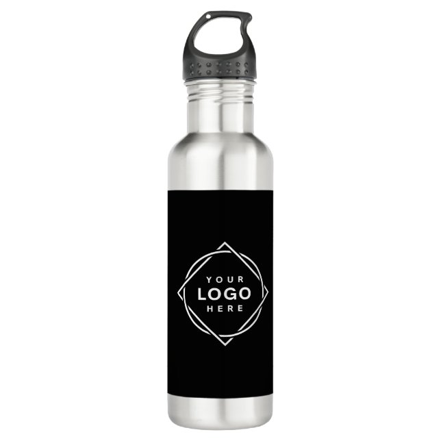 Modern, Minimalist, Elegant and Customizable  Stainless Steel Water Bottle (Front)