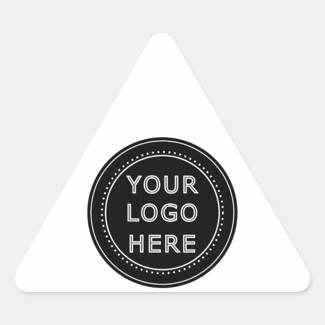 Modern, Minimalist, Elegant and Customizable  Triangle Sticker (Front)