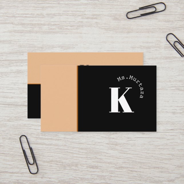 Modern Minimalist Elegant Business Card (Front/Back In Situ)