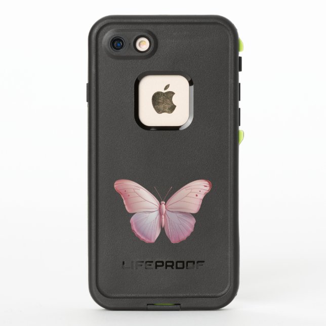 Modern minimalist elegant Butterfly Art  LifeProof iPhone Case (Back)