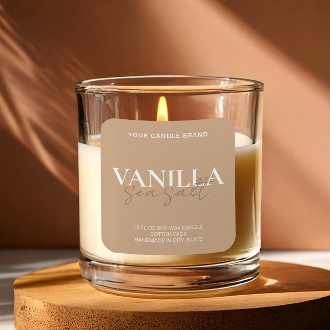Modern Minimalist Elegant Candle Label (Creator Uploaded)