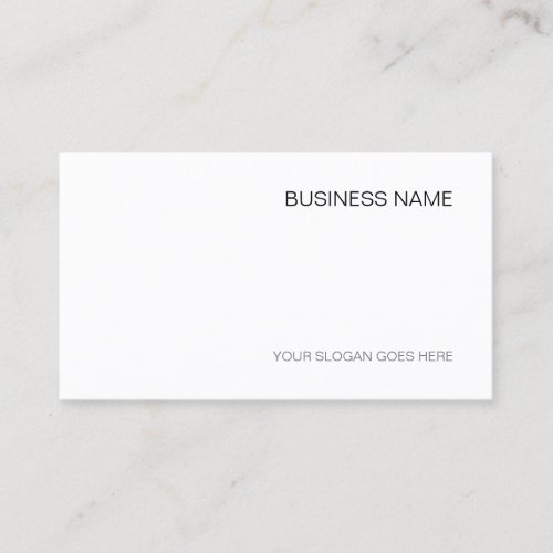 Modern Minimalist Elegant Company Simple Template Business Card