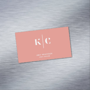 Modern, Minimalist, Elegant & Customizable Business Card Magnet